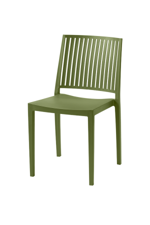 Krzesło kawiarniane Gomera Stripes olio verde