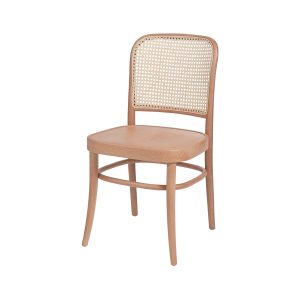 Krzesło drewniane Loomi 811 rattan naturalny