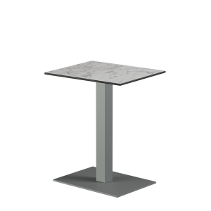 Stolik Alfa kawiarniany 40x55 szary blat HPL