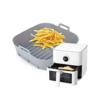 Wkład silikonowy do frytkownicy Air Fryer 22x22x7cm szary