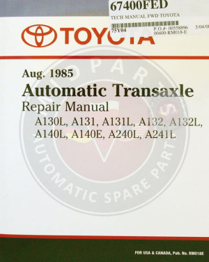 A140/A240 KSIĄŻKA TECHNICZNA TOYOTA