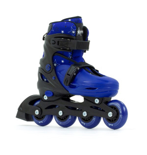 Rolki regulowane dla dzieci SFR Plasma Adjustable Children's Inline Skates Czarno-Niebieski