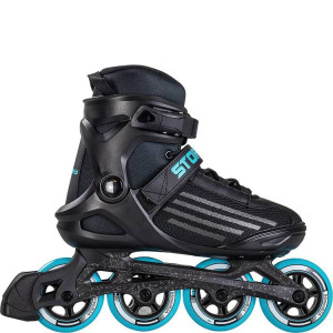 Rolki Uniwersalne Inline STORY Shockwave Czarno-Miętowe