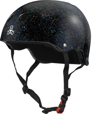 Kask Triple Eight Certified Sweatsaver Helmet Czarny Brokat