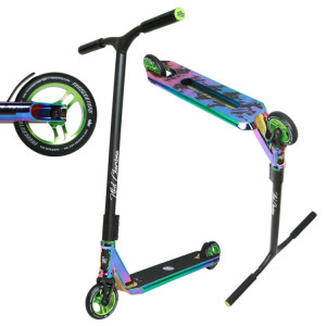Hulajnoga Wyczynowa NKD RIZZ Stunt Scooter Tęczowy 85 cm