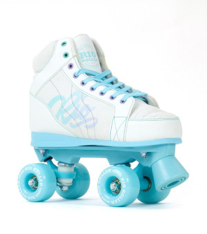 Wrotki RIO ROLLER LUMINA QUAD SKATES Biało-Niebieski