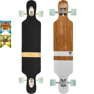 Longboard Drop-Thru dla Początkujących NKX Canadiens Olive Longboard 38.58"
