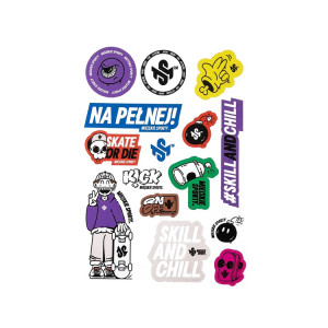 Zestaw naklejek Miejskie Sporty Sticker Pack Arkusz A4 (Wersja B)