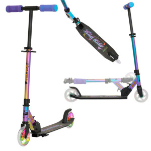Hulajnoga Miejska Transportowa dla dzieci i młodzieży Story Wild Kids Neo LED wys. 73–85 cm