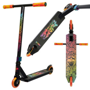 Hulajnoga Wyczynowa Story Blade Stunt Scooter Czarno-Tęczowy wys. 75 cm
