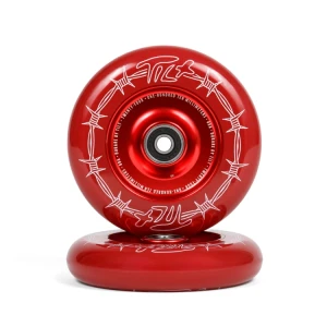 Koła do Hulajnogi Wyczynowej Tilt Durare Pro Scooter Wheels Barbed Crimson Czerwony 110 mm (2 szt.)