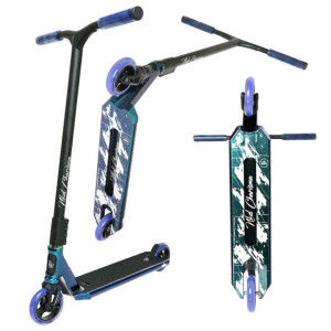 Hulajnoga Wyczynowa NKD RIZZ Stunt Scooter Czarno-Fioletowy 81 cm