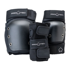 Zestaw ochraniaczy Pro-Tec Street Gear 3-Pack Open Back Pad Set Czarny