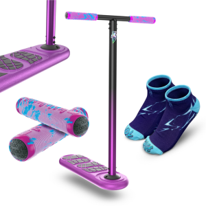 Hulajnoga wyczynowa na trampolinę INDO Kickstart Voltage (Limited Edition) Trampoline Scooter Fioletowy wys. 61-71 cm