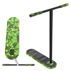 Hulajnoga wyczynowa na trampolinę INDO PRO V2 Green Mamba (Limited Edition) Trampoline Trick Scooter Czarno-Zielony wys. 73-78 cm