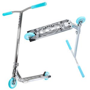 Hulajnoga Wyczynowa CORE CL1 Complete Stunt Scooter Chrome-Turkusowy wys. 85 cm