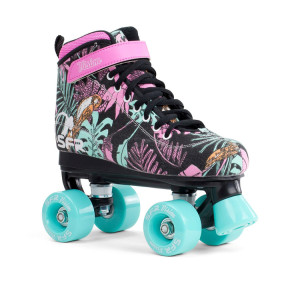Wrotki SFR Vision Canvas Children's Quad Skates Black Floral