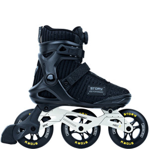 Rolki trójkołowe Story Epic FitGo Inline Skates Czarny