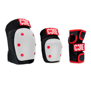 Zestaw ochraniaczy CORE Skate Triple Pad Set Biały