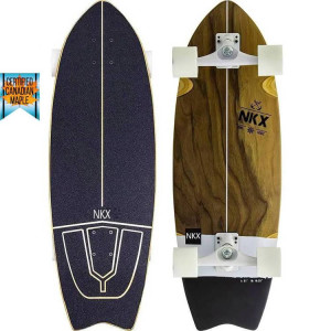 Surfskate Deskorolka do Surfingu NKX Maverick Black 31"