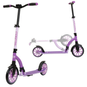 Hulajnoga Miejska Transportowa Story Big Wheel Advanced Foldable Scooter Fioletowy 230/200 mm