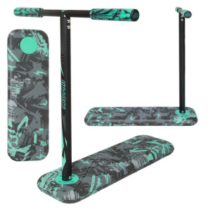 Hulajnoga wyczynowa na trampolinę NKD PRO 7.5" Trampoline Scooter Czarno-Turkusowy wys. 60-90 cm