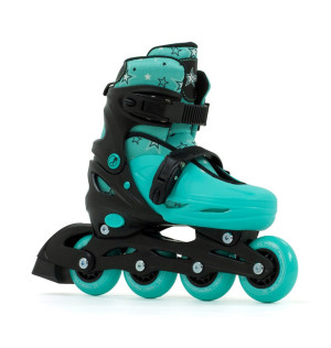 Rolki regulowane dla dzieci SFR Plasma Adjustable Children's Inline Skates Czarno-Zielony