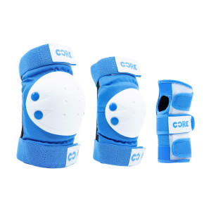 Zestaw ochraniaczy dla dzieci CORE Kids Protection Junior Skate Triple Pad Set Niebieski