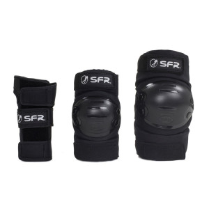 Zestaw ochraniaczy dla dzieci SFR Youth Ramp Triple Pad Set Czarny