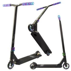 Hulajnoga Wyczynowa NKD Rally Stunt Scooter Czarno-Niebieski Neo wys. 85 cm