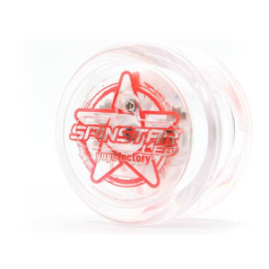 Yoyo Świecące YoYoFactory Spinstar LED Clear Body Czerwone