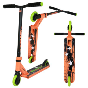 Hulajnoga Wyczynowa NKD Mini GEN Stunt Scooter Czarno-Pomarańczowy wys. 70 cm