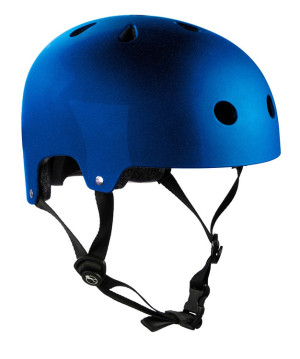 Kask na Deskorolkę Hulajnogę Rolki SFR Essentials Helmet Gloss Metallic Niebieski