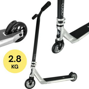 Hulajnoga Wyczynowa Union Aero M Scooter Srebrno-Czarny wys. 85 cm