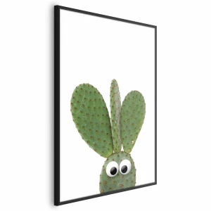 Plakat Uszaty kaktus 29,7x42 cm z ramą czarną bez marginesu ARTGEIST B