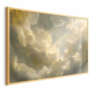 Plakat Zachwycająca gra kolorów 42x29,7 cm z ramą złotą bez marginesu ARTGEIST B