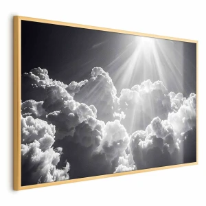Plakat Nadzieja w chmurach 90x60 cm z ramą złotą bez marginesu ARTGEIST B