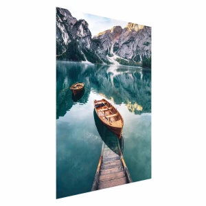 Plakat Łodzie w Dolomitach 21x30 cm bez ramy bez marginesu ARTGEIST B