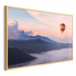 Plakat Warto marzyć 90x60 cm z ramą złotą bez marginesu ARTGEIST B