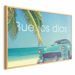 Plakat Buenos dias 42x29,7 cm z ramą złotą bez marginesu ARTGEIST B