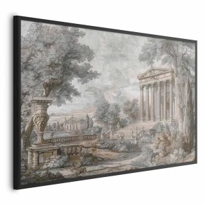 Plakat Świątynia na wzgórzu 60x40 cm z ramą czarną bez marginesu ARTGEIST B