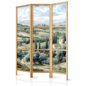 Parawan japoński Pejzaże 135x172 cm 3-częściowy beżowy ARTGEIST B