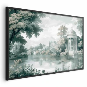 Plakat Pejzaż retro 60x40 cm z ramą czarną bez marginesu ARTGEIST B