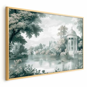 Plakat Pejzaż retro 42x29,7 cm z ramą złotą bez marginesu ARTGEIST B