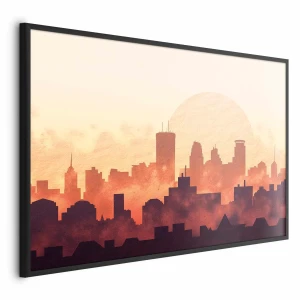 Plakat Żar miasta 42x29,7 cm z ramą czarną bez marginesu ARTGEIST B