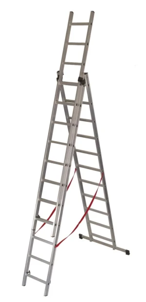 Drabina aluminiowa 3-elementowa Basic 3x8 150kg 217cm MOTIVE