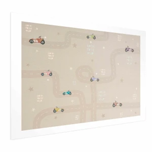 Plakat Wyścigowe autka 42x29,7 cm bez ramy z marginesem ARTGEIST B