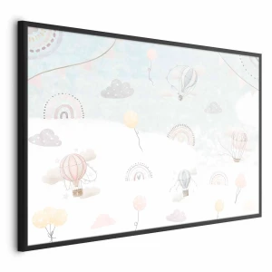 Plakat Przygoda pośród chmur 60x40 cm z ramą czarną bez marginesu ARTGEIST B