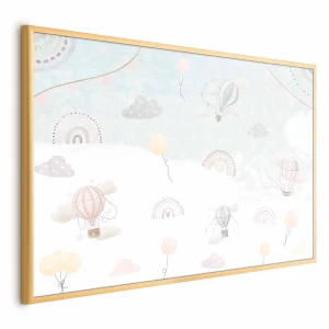 Plakat Przygoda pośród chmur 42x29,7 cm z ramą złotą bez marginesu ARTGEIST B