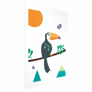 Plakat Tukan i motyle 40x60 cm bez ramy z marginesem ARTGEIST B